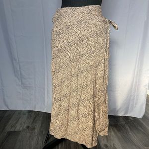 Leopard Wrap Skirt Size L
